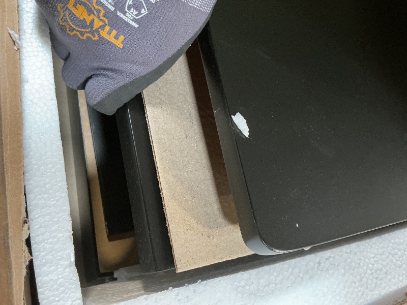 Photo 1 of ***FOR PARTS ONLY / MISSING ASSEMBLY PIECES*** Linon Carlton Padded Bench, 44.5"W x 17"D x 30"H, Black
