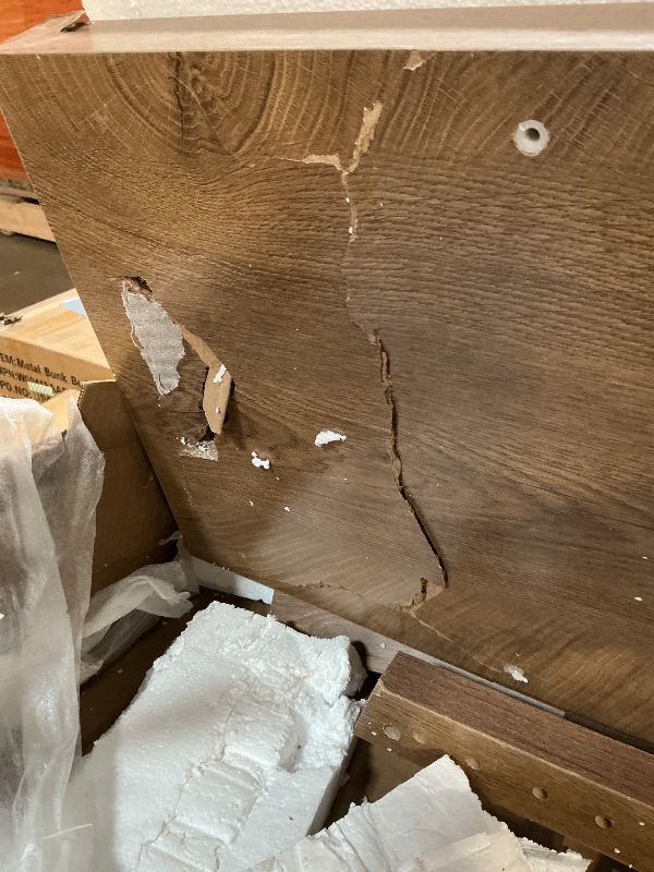 Photo 1 of ** MAJOR DAMAGE SELLING FOR PARTS**Tribesigns 55" Wood Entryway Bench with Shoe Storage, Large 2-Tier Narrow Hallway Foyer Seating Bench with Open Shelves for Entryway, Bedroom, Mudroom