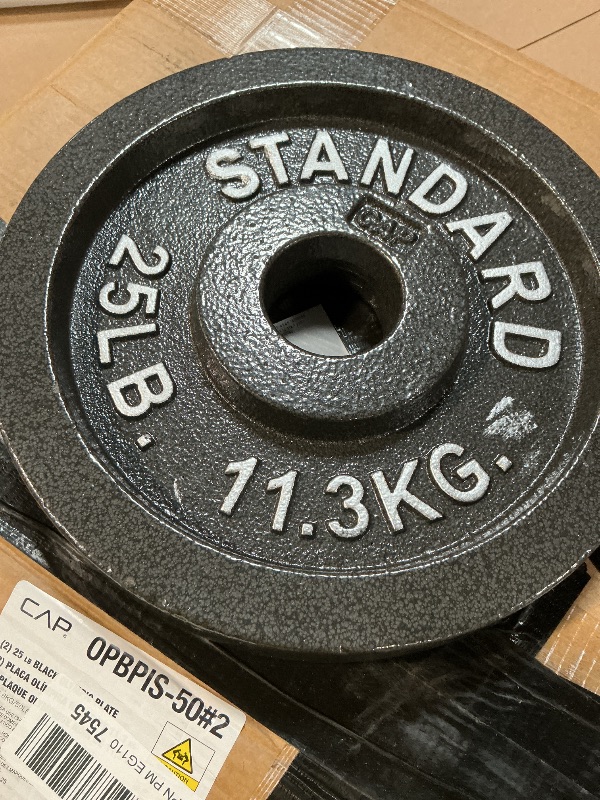 Photo 1 of ** SCRAPES FROM TRANSPORT **CAP Barbell 2-Inch Olympic Grip Plate, 25-Pounds