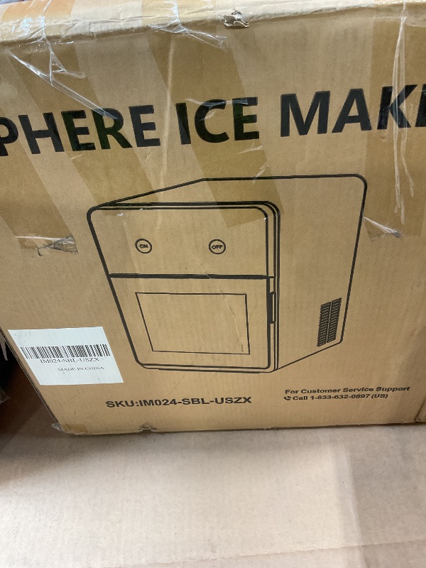 View 4 of *** MAKES 2'' ICE CUBES THAT BREAK WHEN THEY DROP INTO HOLDING BUCKET*** EUHOMY Ice Ball Maker Countertop, 144Pcs/day, 4Pcs Ready in 40Mins, Self-Cleaning, Sphere Ice Maker Machine with Crystal Clear Ice for Whiskey/Brandy/Rum
