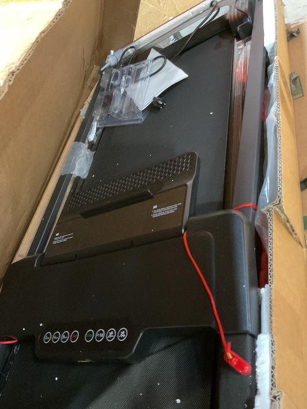 Photo 1 of ***DAMAGED** PARTS ONLY***Walking Pad Treadmill with Handle Bar, 3.5HP Compact Electric Walking Pads Treadmills with Handles for Home Apartment Small, 0.6-10MPH Portable Small Treadmill Home, 400LBS Capacity