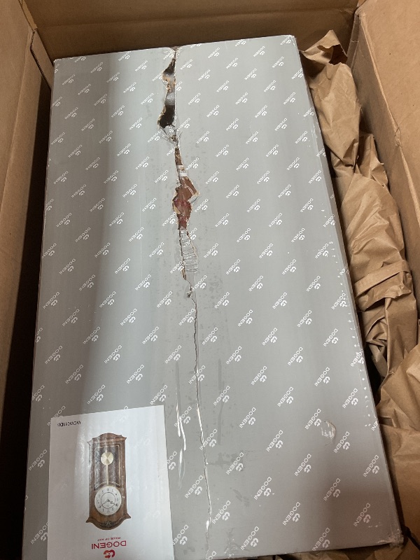 Photo 1 of ***FOR PARTS / MISSING PIECES & DAMAGED *** DODEKA Wooden Pendulum Clock WCW011DB Vintage Hourly Chime Luxury Style for Home, Living Room, Kitchen, Office