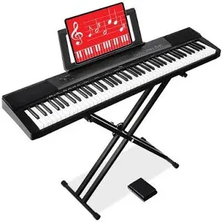 Photo 1 of **PHOTO FOR ITEM REFERENCE/FOR PARTS / BROKEN*** Best Choice Products 88-Key Full Size Digital Piano for All Player Levels , Black