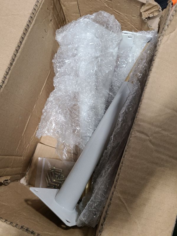 Photo 1 of 12 Inch / 30cm Metal Furniture Legs, Heavy Duty Tapered Table Sofa Legs Couch Feet with Screws,Modern Furniture Replacements Feet for DIY Cabinet Cupboard Nightstand TV Bench Stand 4 Pieces White Gold