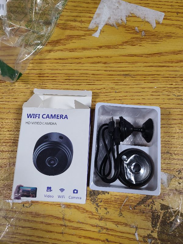 Photo 1 of 2026 New Magnetic Mini Security Camera 1080p Outdoor and Indoor Use Home Security Camera Night Vision Motion Detection (Black)