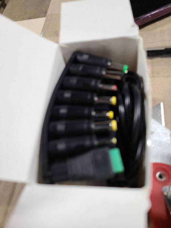 Photo 1 of 12V 2A 1A Power Supply AC Adapter with 8 Tips, Regulated 12 Volts 2000mA Replacement Charger Cord Cable for LED Strip Light, CCTV Camera, BT Speaker, GPS, Webcam, Router, DC 12V Converter (6ft)