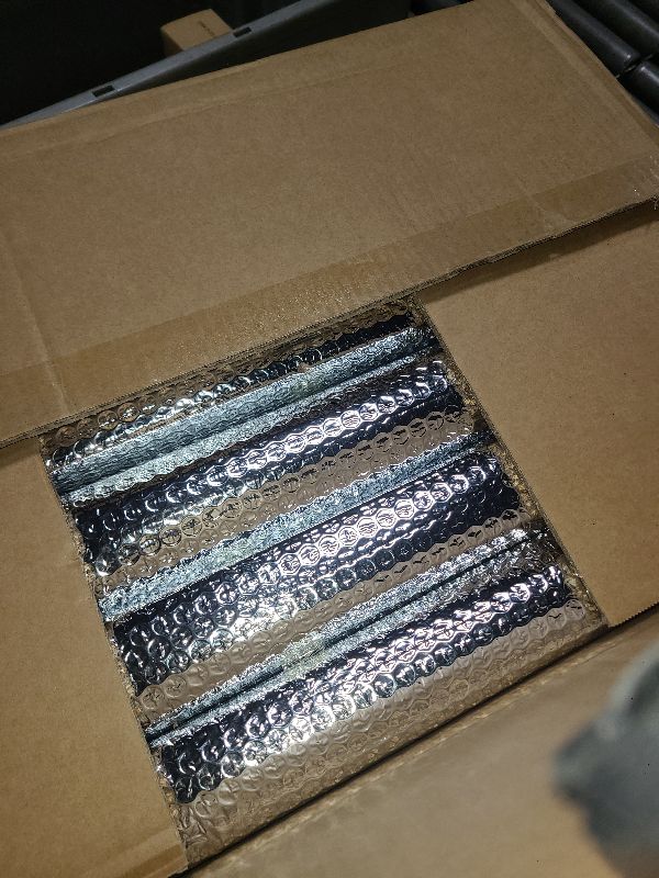 Photo 1 of 16P Garage Door Insulation Panels Kit 0.24"T Double Bubble Reflective Aluminum Foil 6MM Sheet Thermal Pre-Cut Insulation Shield 120 Tapes Winter Clod and Summer Heat for Attic Garage Wall (24" x 48")