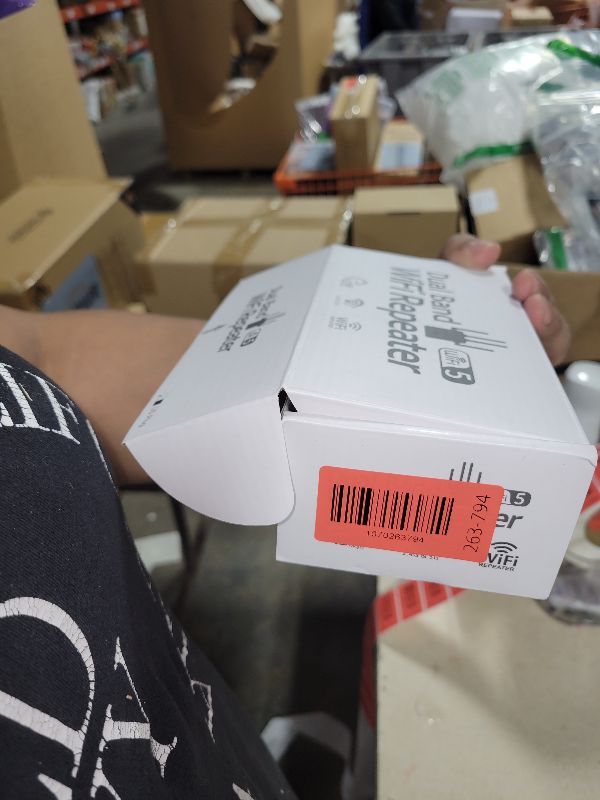 Photo 1 of 1200Mbps WiFi Extender Signal Booster – Dual Band WiFi Speed Enhancer, EasyMesh Compatible, 4 Directional Antennas (12880 Sq.ft),WiFi Booster Supports 105 Devices, Ethernet Port and Easy Setup