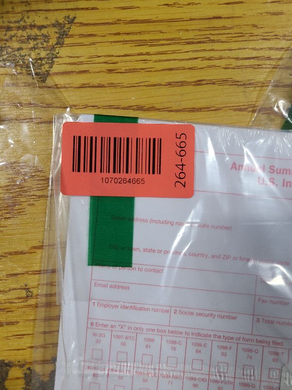 Photo 1 of 1096 Transmittal Tax Forms 2025. 10 Pack Laser 1096 Transmittal Summary Tax Forms 2025 Compatible with QuickBooks and Accounting Software, Use for 1099 NEC, MISC, INT, and Other 1099 Forms