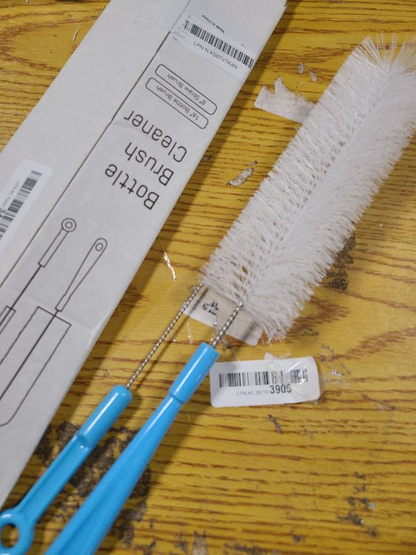 Photo 1 of 16" Bottle Brush Cleaner for Water Bottle - Long Handle Bottle Brush for Cleaning Narrow Neck Sport Bottles,Beer Bottle and Jugs, Set of 2