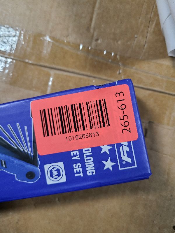 Photo 1 of 12-Piece Large Folding Hex Key Set Metric (1.5-12mm), Heavy Duty Allen Wrench Set, Portable Tool for Archery, Bike Repair, Furniture, and Basic Home Maintenance (Blue)