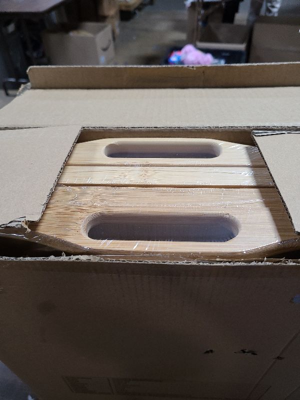 Photo 1 of 2 Pack Breakfast in Bed Tray for Eating, 16.92 x 12.6 Inch Bed Table Tray with Folding Legs & Handles, Bamboo Food Lap Trays Fits for Adult Kids Eating/TV/Surgery Recovery by Easoger. Set of 2