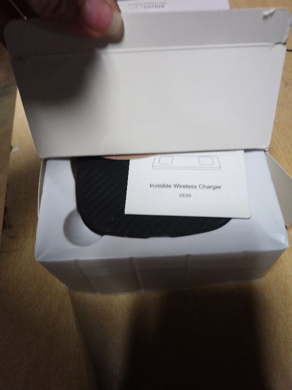 Photo 1 of 2-inch (50mm) NiiTTER Invisible Wireless Charger, Under Desk Wireless Charger, Under Counter Wireless Charging for iPhone 17/16/15/14/13/12/Wireless Phones(Adapter Included)