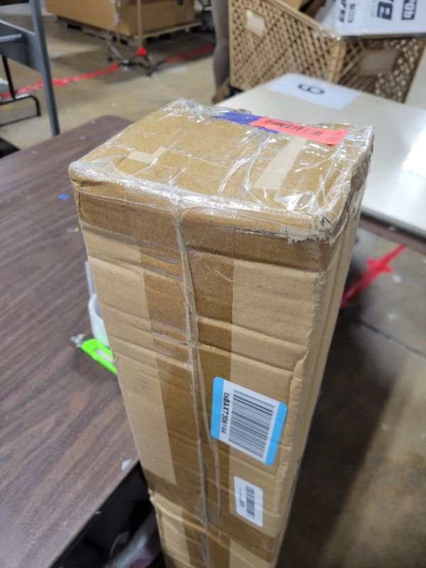 Photo 1 of 16 Pcs Wrought Iron Balusters for Staircase, 1/2" x 44" Rectangular Hollow Iron Spindles Deck Balusters with 32 Fixed Swivel Shoes, Deck Railing for Indoor Stairs - Matte Black