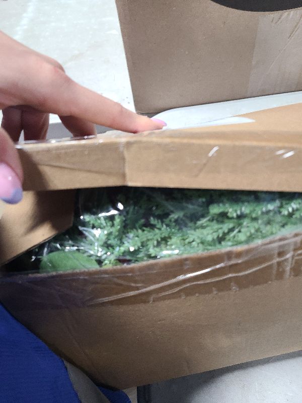 Photo 1 of [Snowy & Timer] 6 Ft Prelit Christmas Garland, Real Touch Cedar Garland with Lights,115 Cedar Branchs 25 Eucalyptus Leaves Red Berry Snowy Pinecones Garlands for Mantel Fireplace Table Christmas Decor