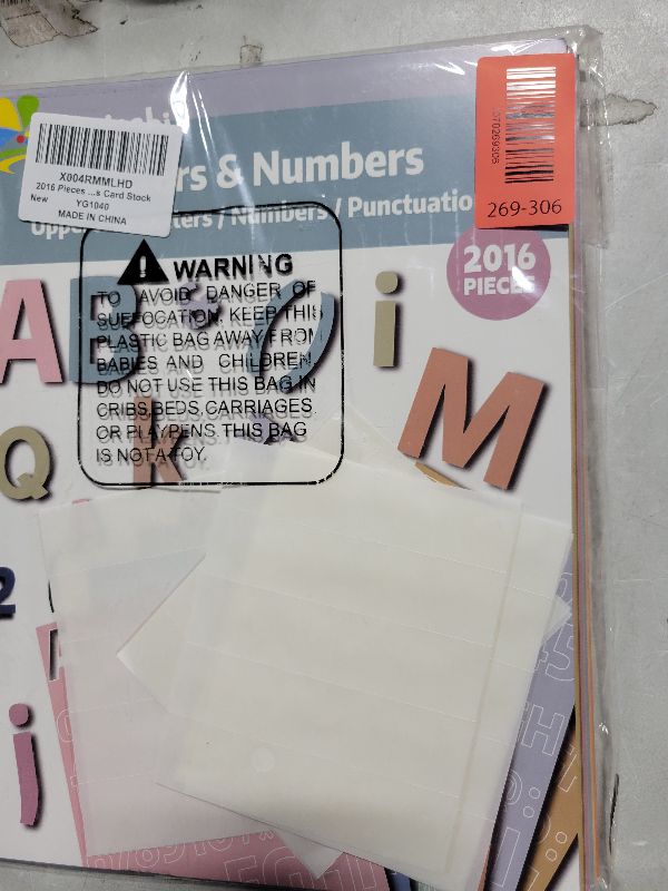 Photo 1 of 2016 Pcs in Board Letters for Classroom Boho Colorful Pastel Alphabet Numbers and Punctuation Cutouts Punch Out Letters for Poster Bulletin Board Classroom