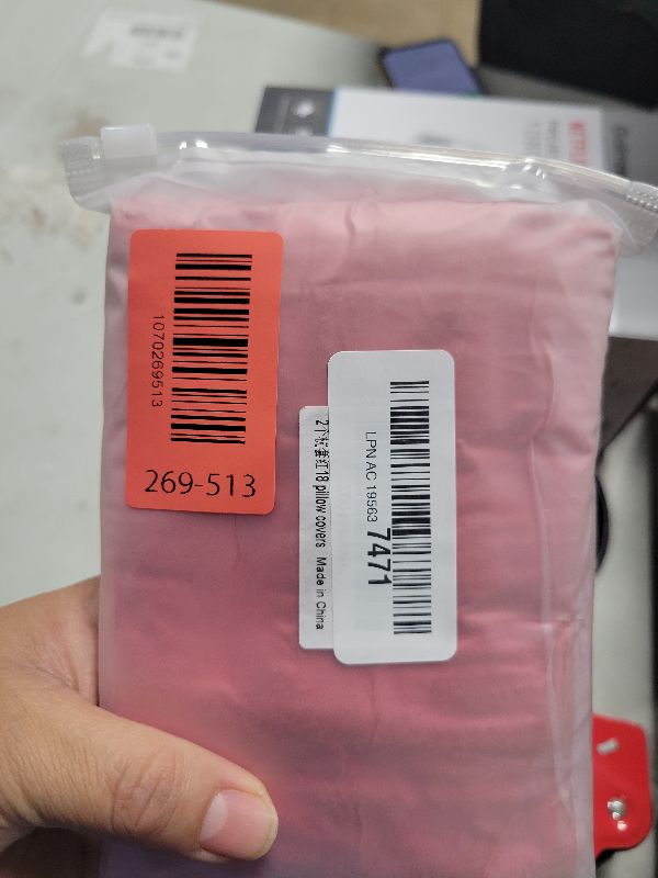 Photo 1 of 2 Pack 18x18 Pillow Cover Velvet Pillow Covers, Faux Fur Square Throw Pillow Covers for Living Room Decorations Throw Pillow Case, Throw Pillow Cover Cushion Cover for Home Sofa Bedroom Car, Red