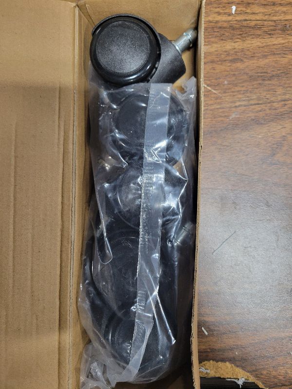 Photo 1 of 2 Inch Office Chair Casters Wheels Heavy Duty, 5 pcs Chair Wheel Replacement, Mute Rubber Rotating Desk Chair Wheels for All Floor, Smooth & Quiet Caster, Universal Standard Stem Size Fits 99%