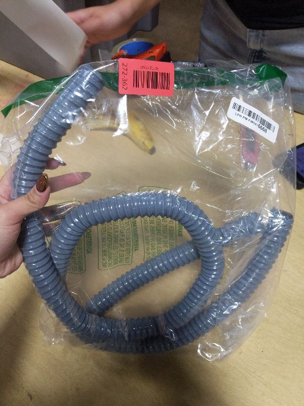 Photo 1 of 10ft Washing Machine Drain Hose,Universal Elbow Washer Drain Hose Extension Kit, 32.5mm/1.28" Large Diameter Washer Hose with 1 Adapter, 2 Clamps, 1 Seal Plug+Cap(3m)