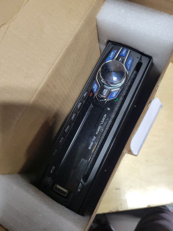 Photo 1 of 1 Din 12V Car Radio, VCD DVD CD Player Vehicle MP3 Stereo Player, Audio Stereo Receiver Support Bluetooth/FM/SD/USB/AUX/U Disk
