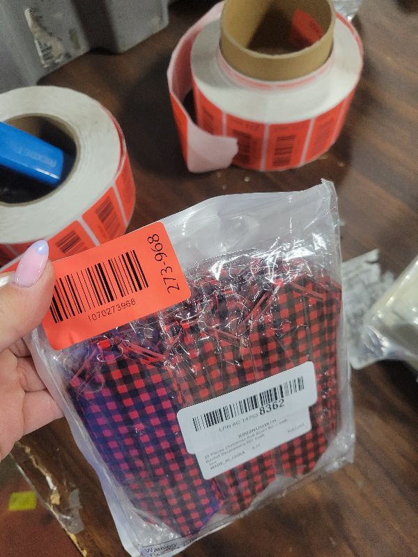 Photo 1 of 20 Pieces Christmas Pull Bows Bulk 5 Inch Red and Black Plaid Xmas Tree Ribbon Bows for Gift Wrapping Pull Bows Christmas New Year Party Ornament Birthday Wedding Wreath Basket Decorations DIY Craft