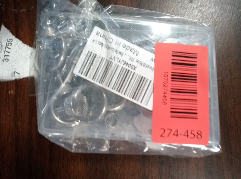 Photo 1 of 10 Pcs M6 Eye Bolts with Nuts Stainless Steel Lifting Eye Bolt UNC Heavy Duty Marine Grade Shoulder Ring Eyebolt, Eye Bolts with Nuts 1/4