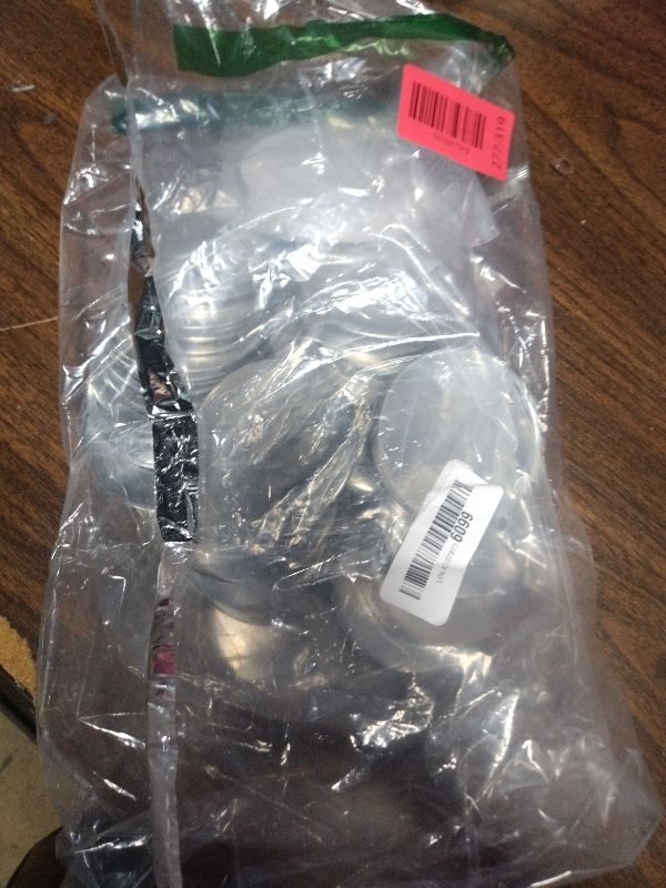 Photo 1 of 100 Sets 3 Inch Button Maker Supplies, 75mm Blank Round Badge Button Parts Making Kit with Metal Covers, Plastic Pin Backs, Clear Film & Blank Paper for Buttons Maker Machine & Badge Press