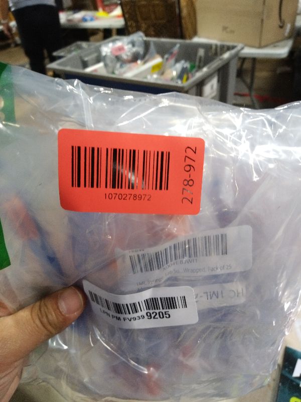 Photo 1 of 1ML Syringe, Lab Supplies Syringes 29G 5/16 Inch, Individually Wrapped, Pack of 25