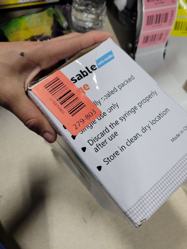 Photo 1 of 1ML Syringe, Lab Supplies Syringes 31G 1/4 Inch, Individually Wrapped, Pack of 100