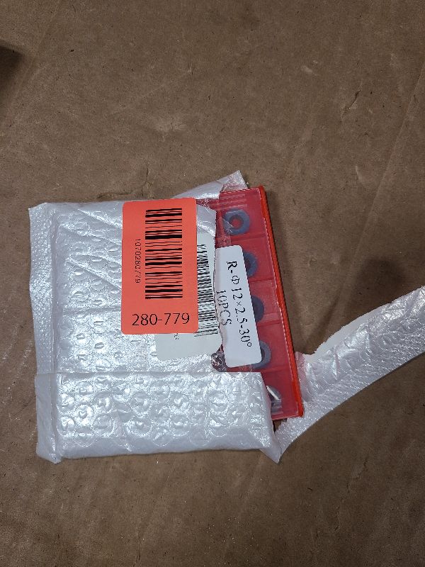 Photo 1 of 12mm Round Carbide Inserts for Woodturning, R12 X 2.5mm Indexable Tungsten Carbide Cutter Inserts Set fits for DIY Woodworking Wood Lathe Turning Finisher Hollower Tools with Screws 10pcs