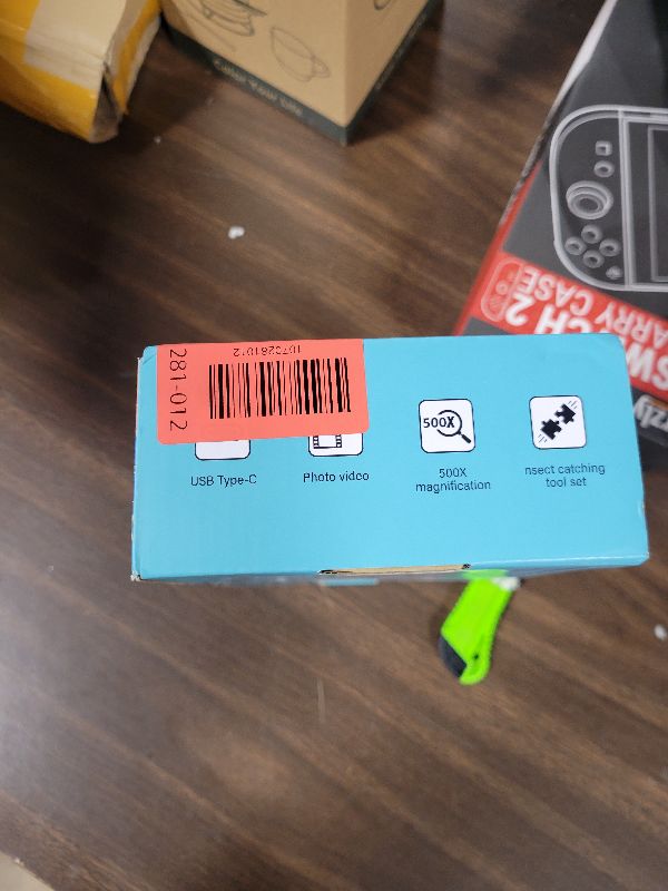 Photo 1 of 2 in 1 Kids Microscope with Bug Catcher,HD 500X Digital Microscope for Kids with 2" Screen,Photo and Video,STEM Educational Science Kit Learning Toys for Age 3-12 Girls & Boys Birthday Gifts (Pink)