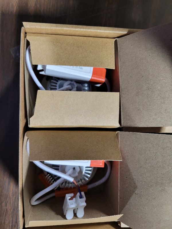 Photo 1 of 2 Inch LED Downlight, Recessed Lighting Dimmable Ceiling Light, 3W, 5500K Daylight White, CRI80 with LED Driver(35W Halogen Equivalent), 4 Pack