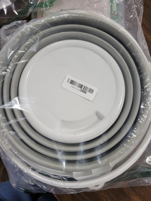 Photo 1 of 2-Pack Collapsible Buckets - 2.6 Gallon (10L) Large Capacity, Essential for RV, Garden Cleaning, Car Washing, Camping, Fishing, Multi-Purpose Durable Portable Buckets, Easy Storage, Use Anywhere