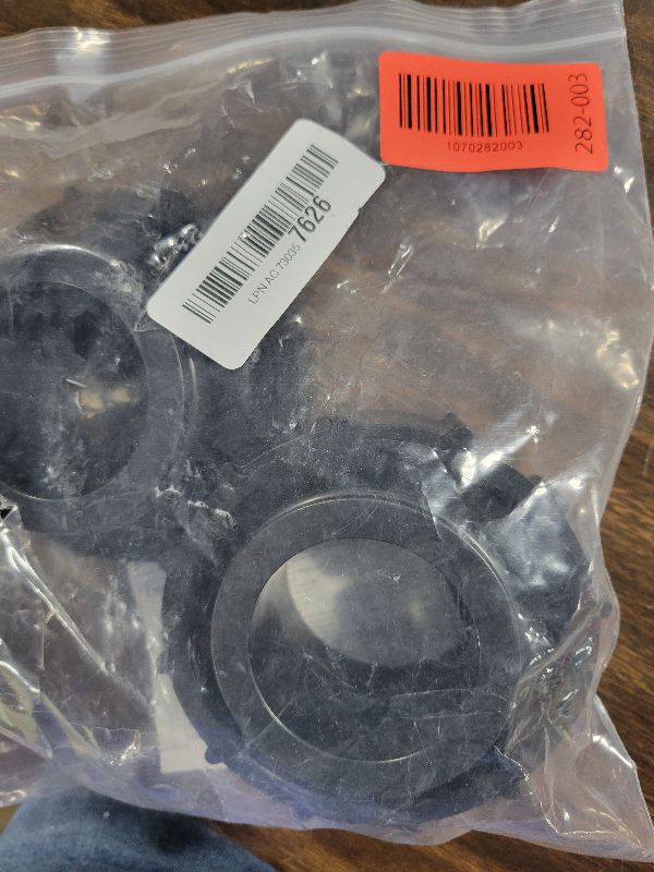 Photo 1 of 2 Pack 270100 Black Pool Valve Adaptor Replacement Kit Fit for Quad D.E. Filter, FNS Plus Filter, Clean & Clear Plus Filter