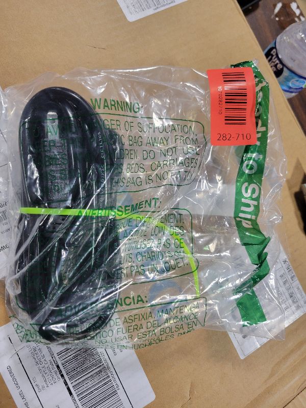 View 2 of 16/3 Black Indoor Outdoor Extension Cord 10 Ft Waterproof, Extension Cord with 3 Prong Grounded Plug,13A 1625W 16AWG SJTW, Flexible Weatherproof Power Cable for Offices, Gardens and Lawns