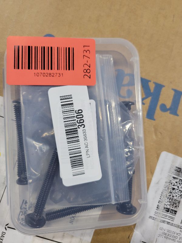 Photo 1 of 15 Sets 1/4-20 x 2 Carriage Bolt Kit, Round Head Square Neck, Black Carriage Bolts and Hex Nuts Set with Flat Washers