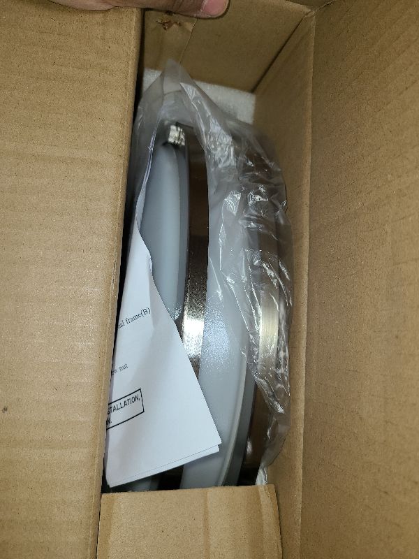 Photo 1 of 13 inch Flush Mount LED Ceiling Light Fixture, 2700K/3000K/3500K/4000K/5000K Adjustable Ceiling Lights, Brushed Nickel Saturn Dimmable Lighting for Hallway Bathroom Kitchen or Stairwell, ETL Listed