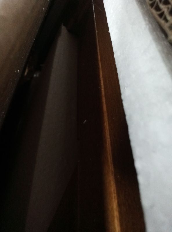 Photo 1 of 24KF Large Rectangular Upholstered Tufted Linen Fabric Ottoman Bench, Padded Bench with Solid Wood Shelf-Navy Blue