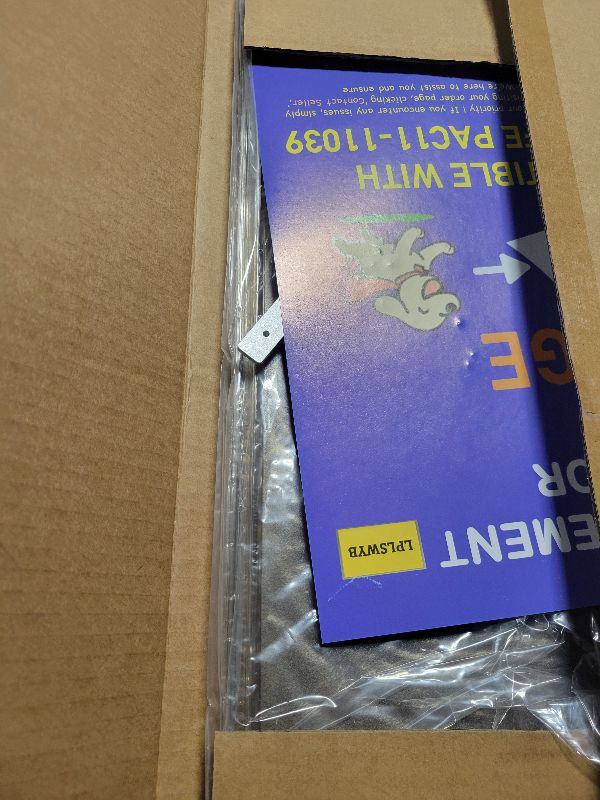 Photo 1 of 2 Pack Large Dog Door Replacement Flaps with Metal Bracket, Screws and Washers, Compatible with Petsafe Freedom Doggie Doors, PAC11-11039 10 1/8" X 16 7/8" -with Screws(Smoky Translucent)