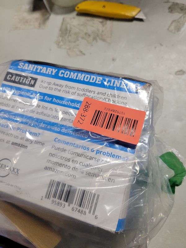 Photo 1 of 100 Bedside Commode Liners Bags for Commode Toilet - Leak Proof & Odorless Potty Liners for Portable Potty Chair Liners - Potty Bags for Portable Toilet Bag - Bedside Toilet Liners Disposable Adult