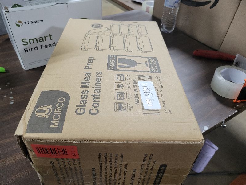 Photo 1 of [10-Pack] Glass Meal Prep Containers with Lids, MCIRCO Food Storage Containers with Snap Locking Lids, Airtight Lunch Containers, Microwave, Oven, Freezer and Dishwasher