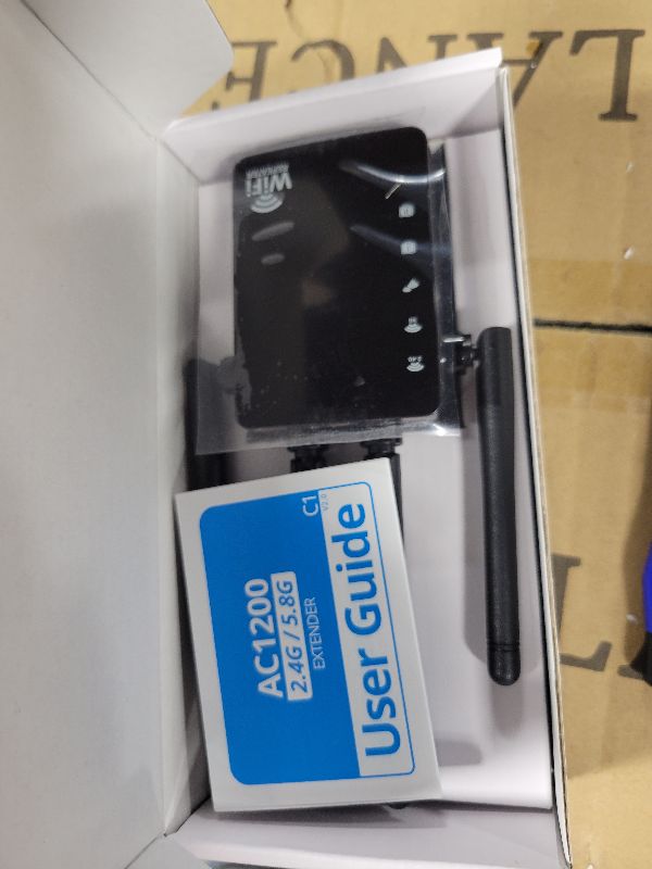 Photo 1 of 12880 Sq.Ft Range WiFi Extender Signal Booster Dual Band 5GHz/2.4GHz, 105-Device Compatibility, Simple Installation, WiFi Extender