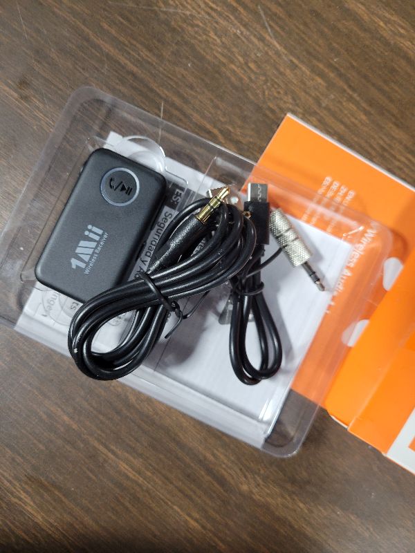 Photo 1 of 1Mii Bluetooth 5.3 Music Receiver for Car/Home Stereo, Aux Bluetooth Adapter for Car with Volume Control Supports Hands Free Calls, 16H Battery Life