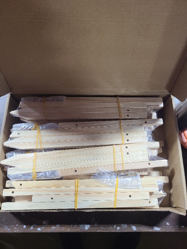 Photo 1 of 16 Pack 9 Inch Wood Easels, Art Craft Painting Easel, Photos Mini Display Tripod, Kids Student Tabletop Easels for Painting