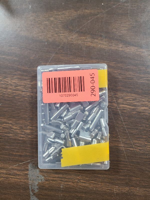 Photo 1 of 104Pcs Shelf Pins Kit,4 Styles Nickel Plated Shelf Support Pegs,Bookshelf Pegs for Shelves,Cabinet Shelf Bracket Pegs Shelf Pins Holders for Kitchen Furniture & Closet ( 5mm & 1/4inch )