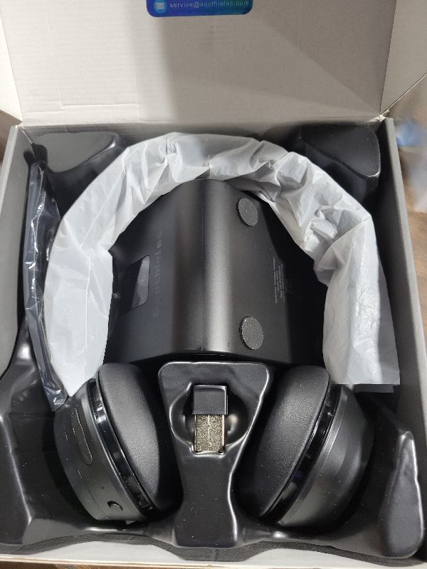 Photo 1 of (Upgraded Version) Wireless Headset, Bluetooth Headset with Noise Cancelling Microphone, Best Headphones with Mic Mute & USB Dongle for PC/Computer/Laptop/Cell Phones/Remote Work/Call Center