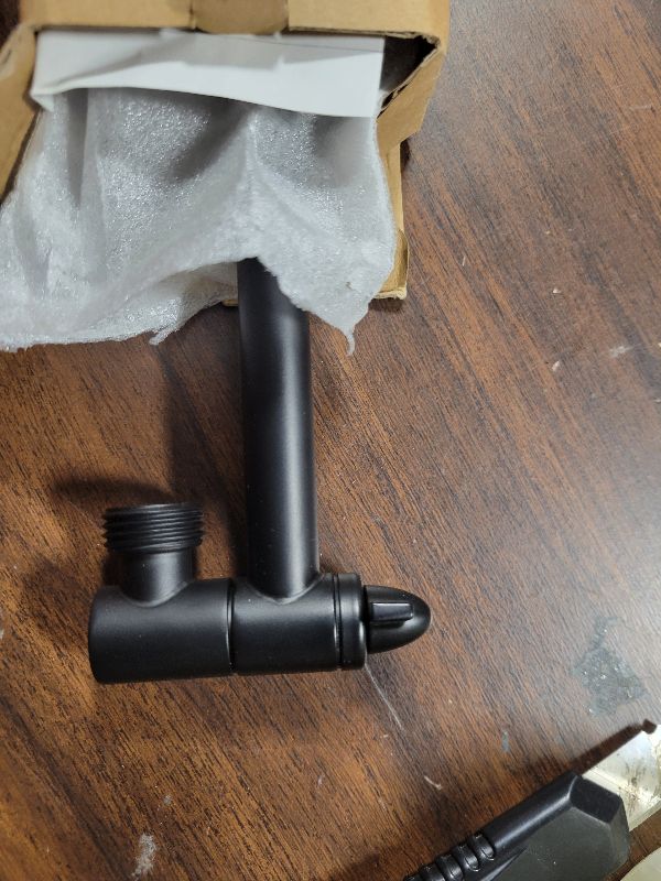 Photo 1 of 12 Inch Shower Head Extension Arm Matte Black.Solid Brass Adjustable Shower Arm Extension. Lower Or Raise Any Rain Or Handheld Showerhead To Your Height & Angle – Universal Connection