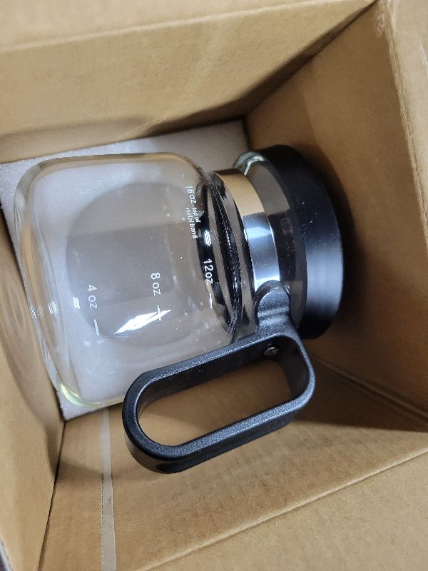 Photo 1 of 16 Oz Coffee Pot Mug,Mini Coffee Pot Cup,with Spill Proof Lid Heatproof Glass Mug Large Capacity ideal Gift for Coffee Lovers (1pcs)