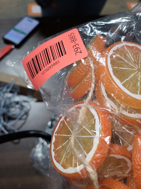 Photo 1 of 10Ft Dried Orange Slice Christmas Fall Garland - Reusable Orange Slices Garland, Christmas Decorations for Fall & Thanksgiving