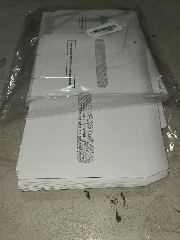 Photo 1 of 100 W2 Forms 2025 with Envelopes, Blank W2 4 UP Tax Forms, Compatible with QuickBooks, Sage and other programs, Ideal for E-Filing, Laser or Inkjet Printers, 100 Sheets and 100 Self Seal Envelopes